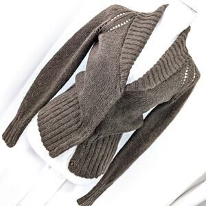 THE GAP! MOCHA MOHAIR BLEND HIDDEN SNAP FRONT BIG LAPEL CARDI SWEATER! SZ XS